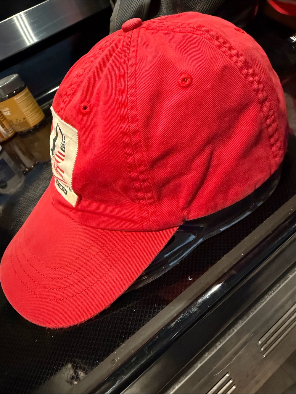 Ralph Lauren Red P-15 Offshore Sailing Baseball Cap - Picture 2 of 7